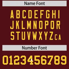 Burgundy Gold Sequin Lettering Stretch Fabric Football Jersey 4