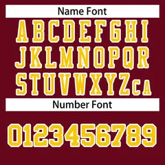 Burgundy Gold-White Classic Style Authentic Football Jersey 4