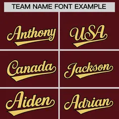 Burgundy Khaki Side Camo Baseball Jersey 3