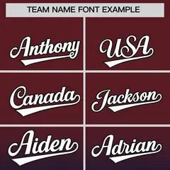 Burgundy Navy Gradient Authentic Fashion Baseball Jersey 3