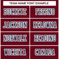 Burgundy Navy-White Classic Style Authentic Football Jersey 3