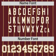 Burgundy Old Gold Stripe Fashion Authentic Baseball Jersey 4