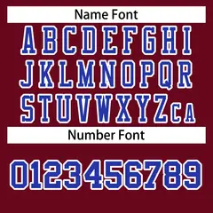 Burgundy Royal-White Classic Style Authentic Football Jersey 4