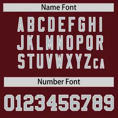 Burgundy Silver Side Camo Baseball Jersey 4