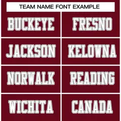 Burgundy White-Gray Classic Style Authentic Football Jersey 5