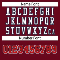 Burgundy White-Navy Classic Style Authentic Football Jersey 4