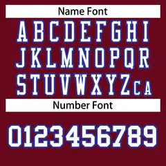 Burgundy White-Royal Classic Style Authentic Football Jersey 4