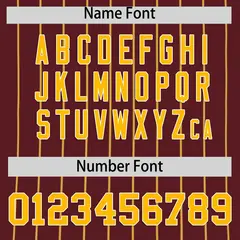 Burgundy Yellow Stripe Authentic Fashion Baseball Jersey 4