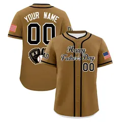 Camel Black White Father's Day Classic Baseball Jersey 1
