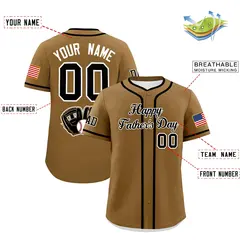 Camel Black White Father's Day Classic Baseball Jersey 2
