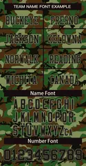 Camo Black Green Mesh Authentic Football Jersey 3