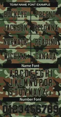 Camo Black Green Mesh Authentic Football Jersey 3