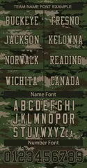 Camo Brown-Olive Mesh Authentic Football Jersey 3