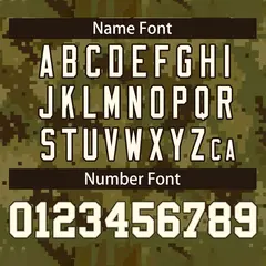 Camo Cream Green-Brown Authentic Baseball Jersey 4