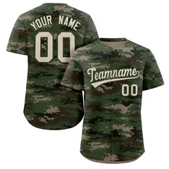 Camo Green Authentic Baseball Jersey