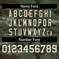 Camo Green Authentic Baseball Jersey 4