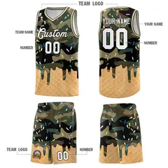 Camo Ice Cream Element Pattern Basketball Kits 5