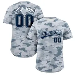 Camo Navy White Authentic Baseball Jersey