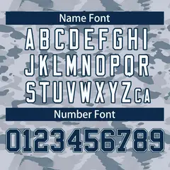 Camo Navy White Authentic Baseball Jersey 4