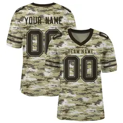 Camo Olive Mesh Authentic Football Jersey