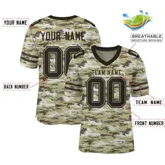 Camo Olive Mesh Authentic Football Jersey 2