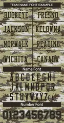 Camo Olive Mesh Authentic Football Jersey 3