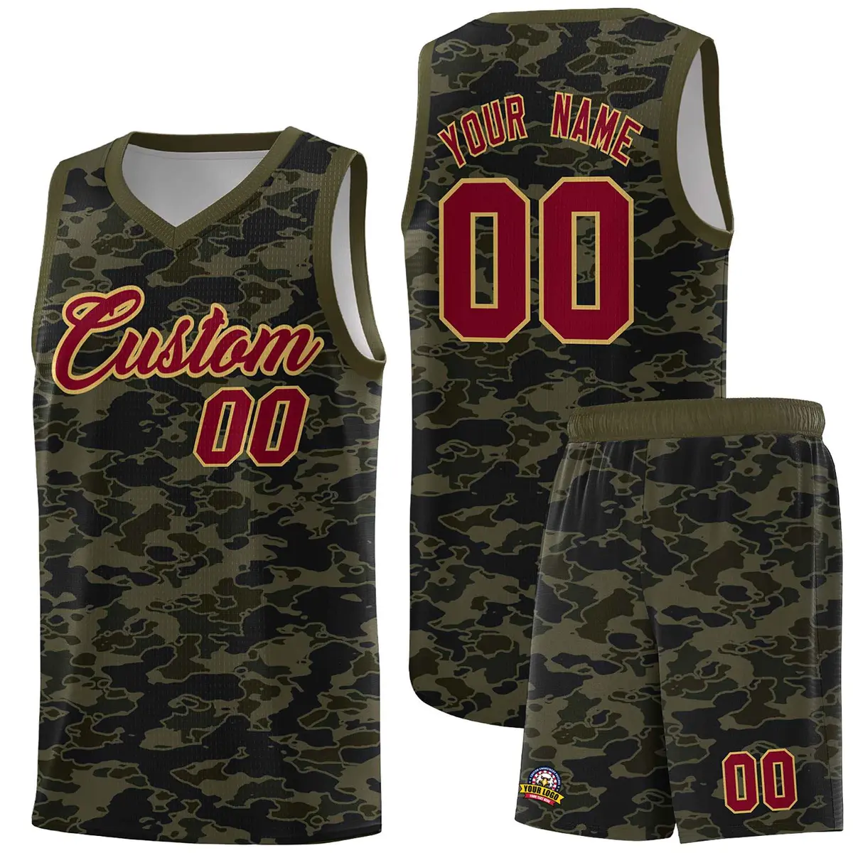 Camo Sports Uniform Basketball Jersey