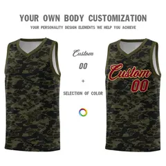 Camo Sports Uniform Basketball Jersey 3