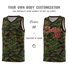 Camo Sports Uniform Basketball Jersey 3