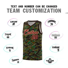 Camo Sports Uniform Basketball Jersey 4