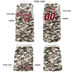 Camo Sports Uniform Basketball Jersey 5