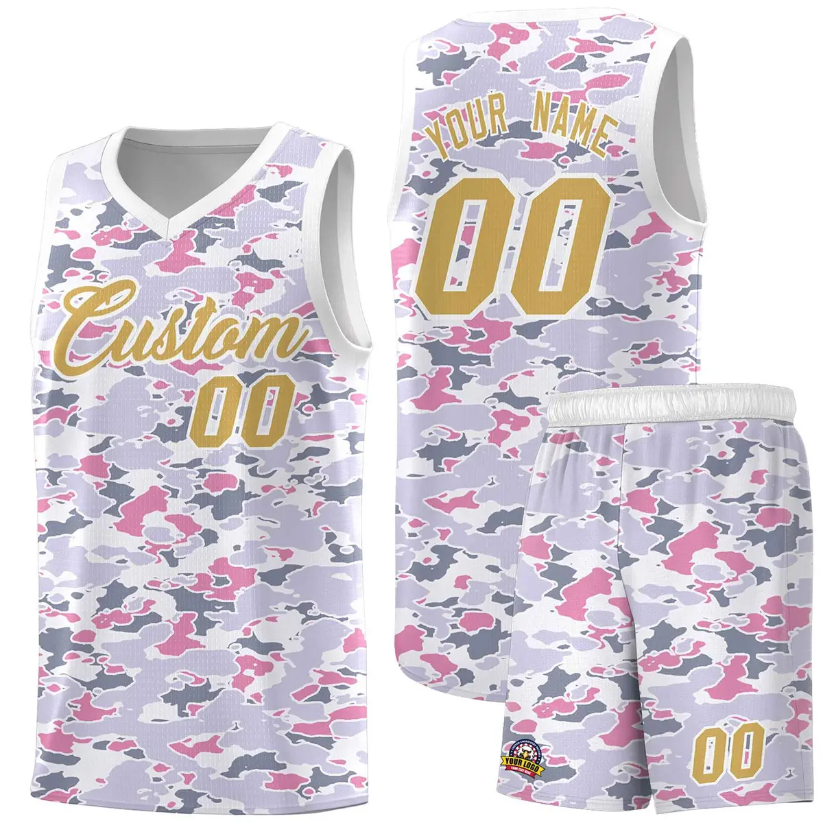 Camo Sports Uniform Basketball Jersey