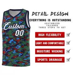 Camo Sports Uniform Basketball Jersey 2