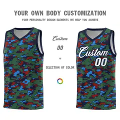 Camo Sports Uniform Basketball Jersey 3