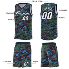 Camo Sports Uniform Basketball Jersey 5