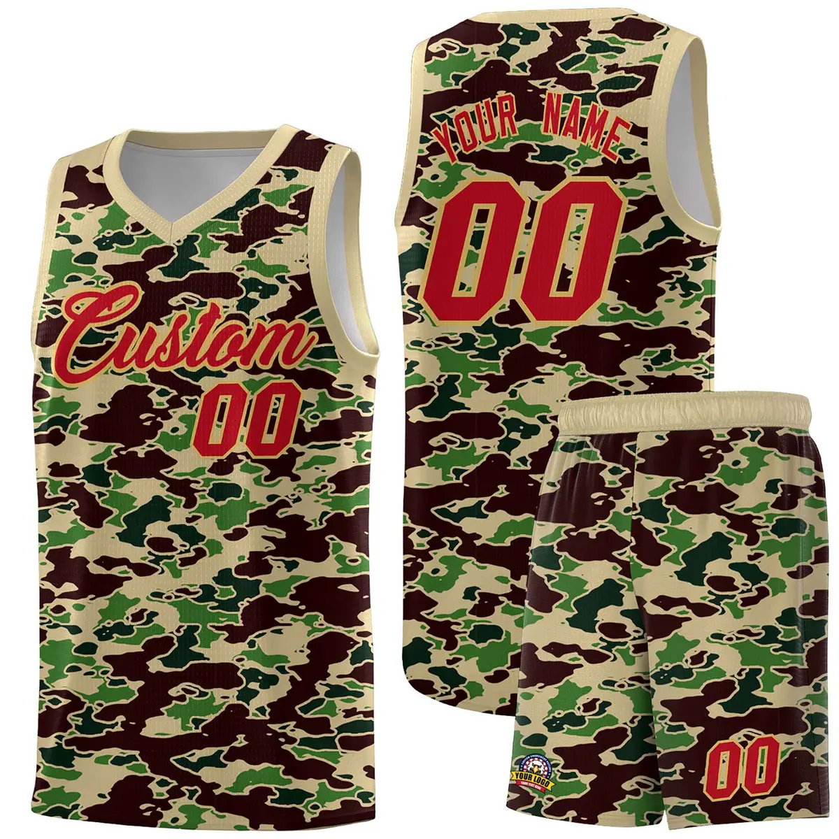 Camo Sports Uniform Basketball Jersey