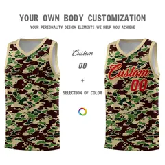 Camo Sports Uniform Basketball Jersey 3