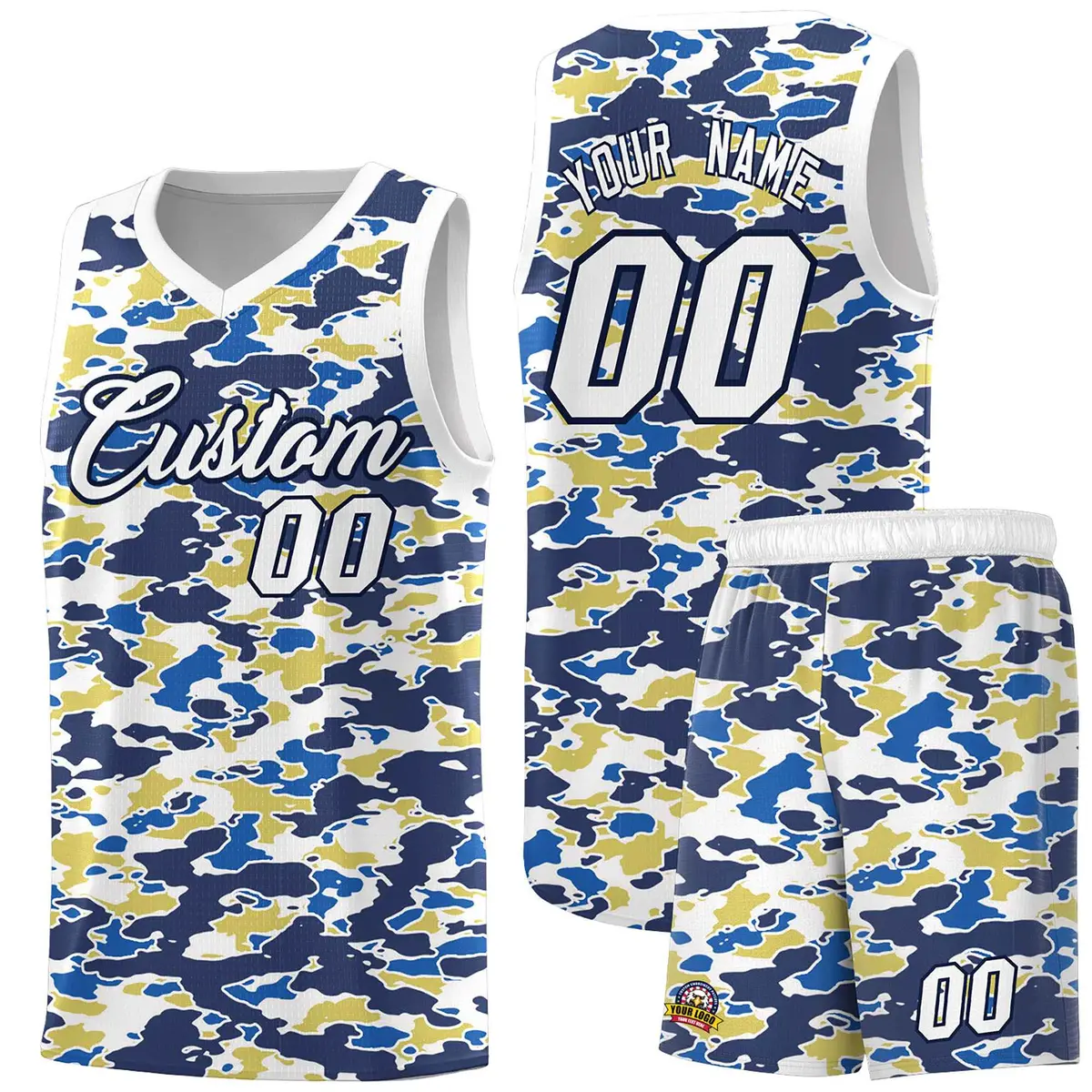 Camo Sports Uniform Basketball Jersey