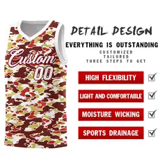 Camo Sports Uniform Basketball Jersey 2