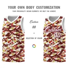 Camo Sports Uniform Basketball Jersey 3