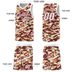 Camo Sports Uniform Basketball Jersey 5