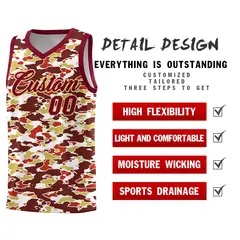 Camo Sports Uniform Basketball Jersey 2