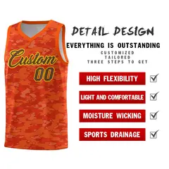 Camo Sports Uniform Basketball Jersey 2