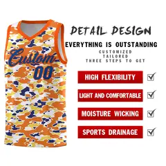Camo Sports Uniform Basketball Jersey 2