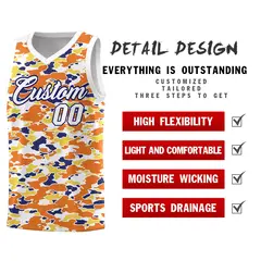 Camo Sports Uniform Basketball Jersey 2