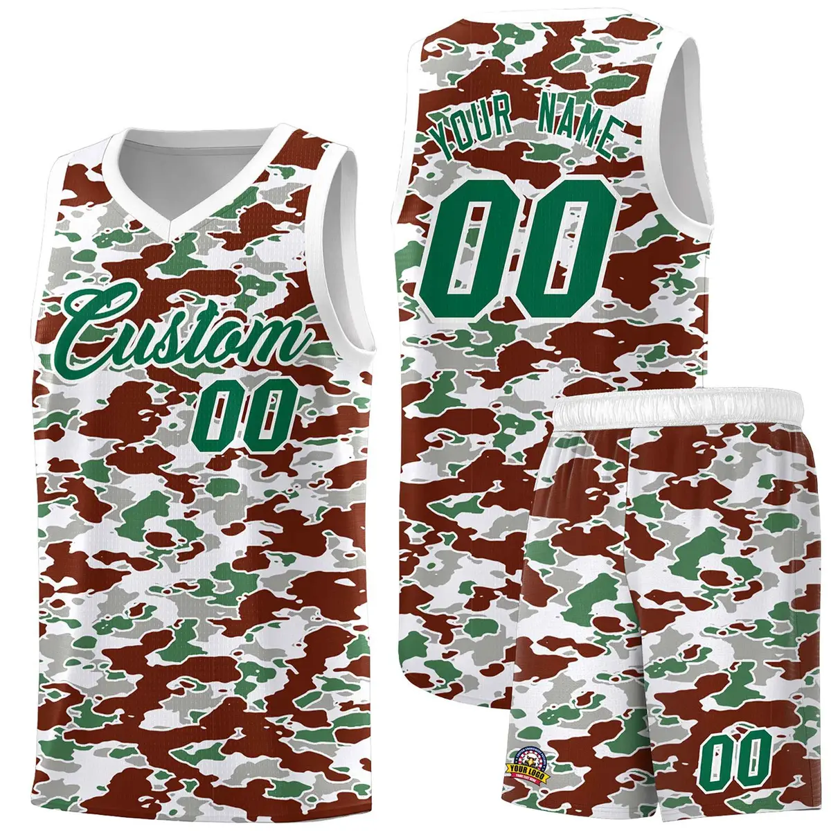 Camo Sports Uniform Basketball Jersey