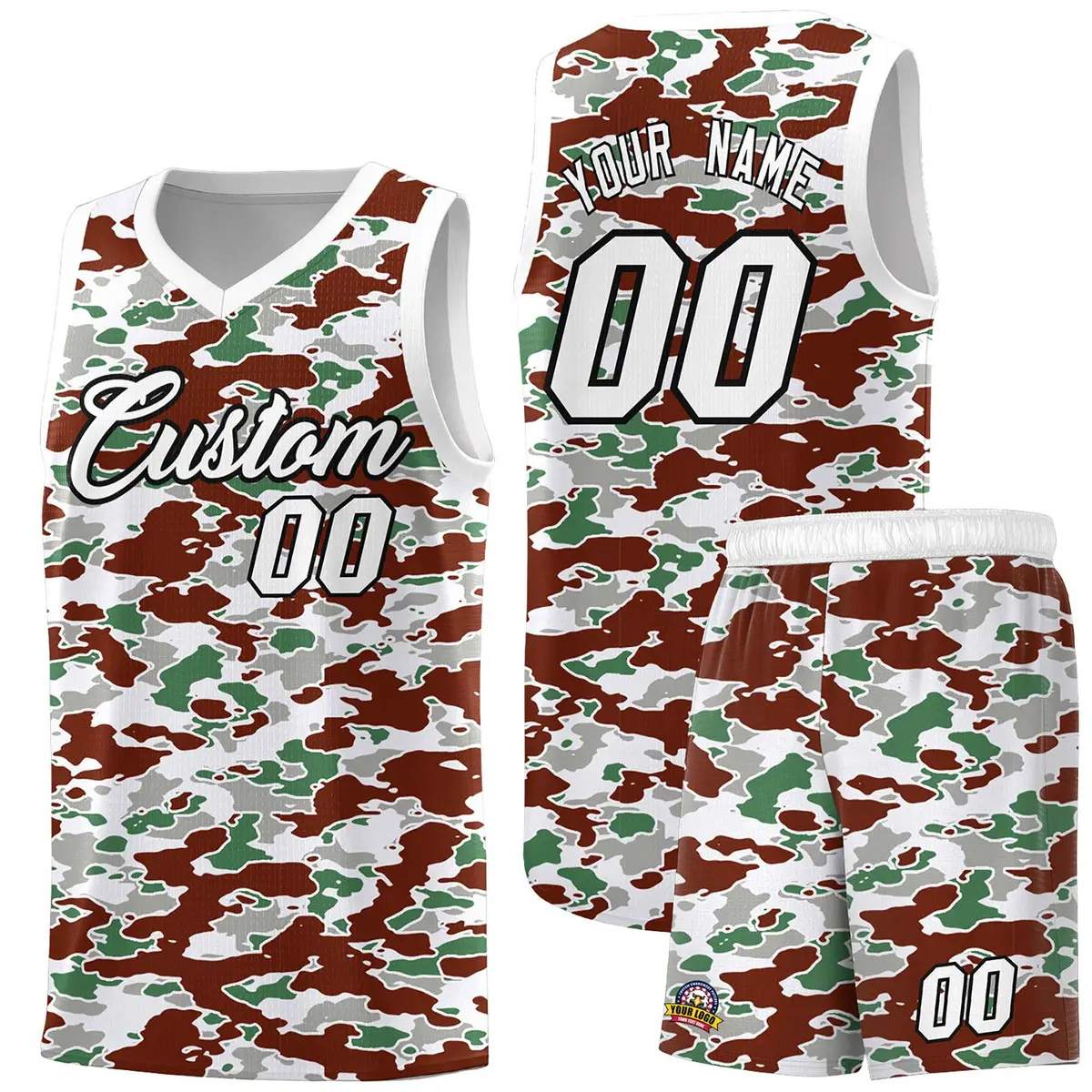 Camo Sports Uniform Basketball Jersey