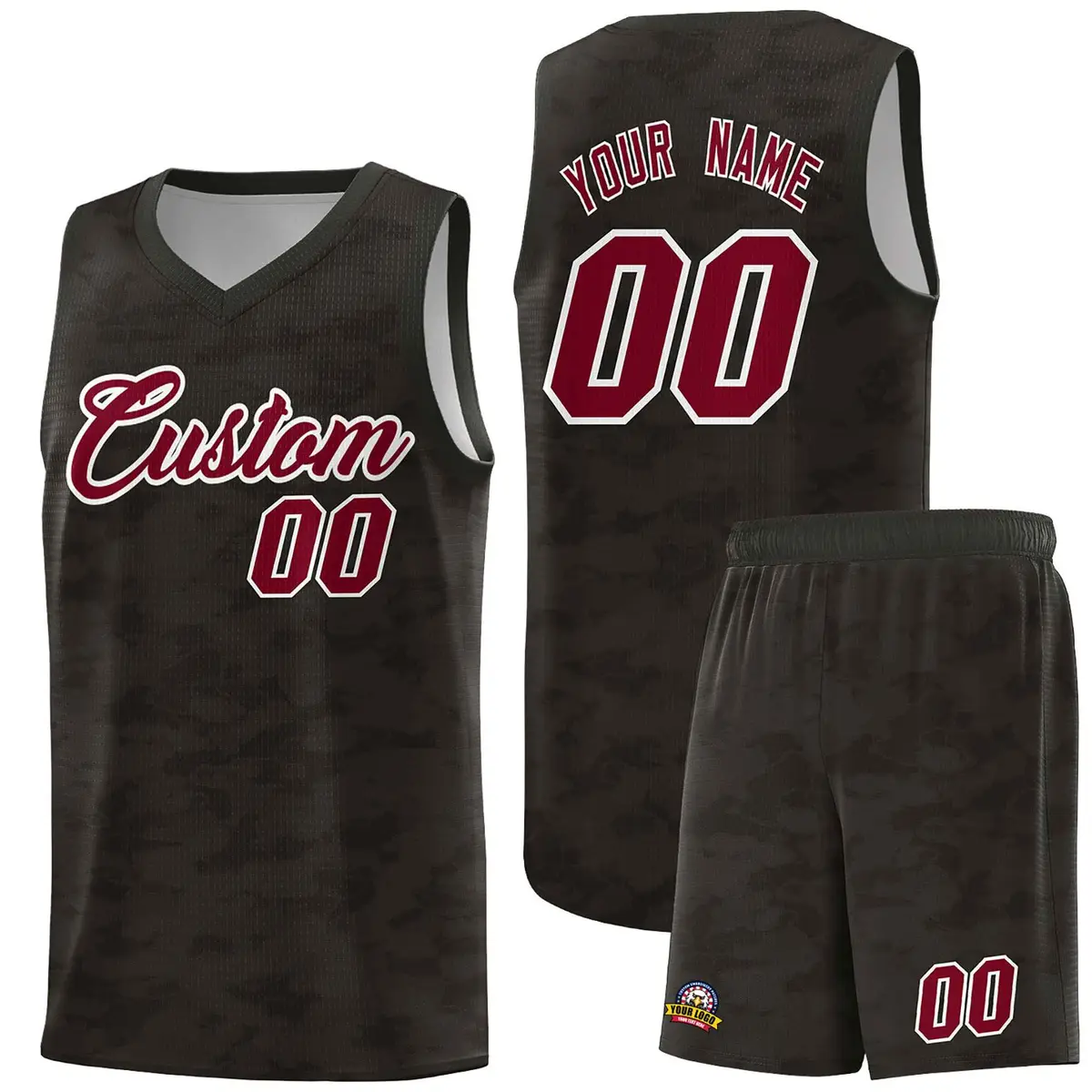 Camo Sports Uniform Basketball Jersey