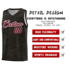 Camo Sports Uniform Basketball Jersey 2