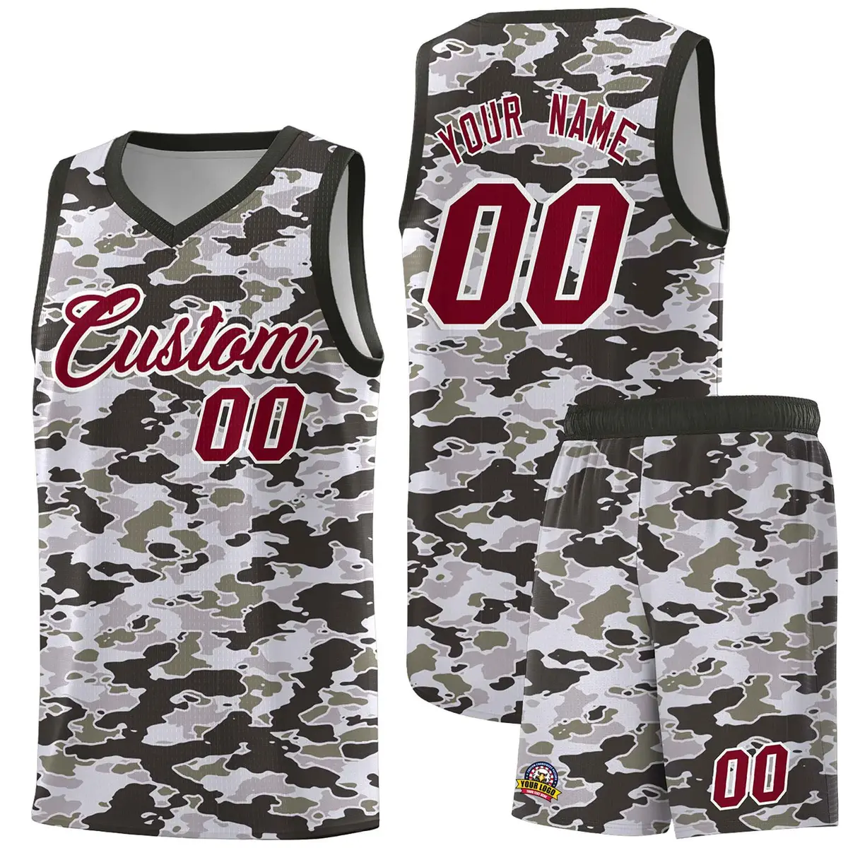 Camo Sports Uniform Basketball Jersey